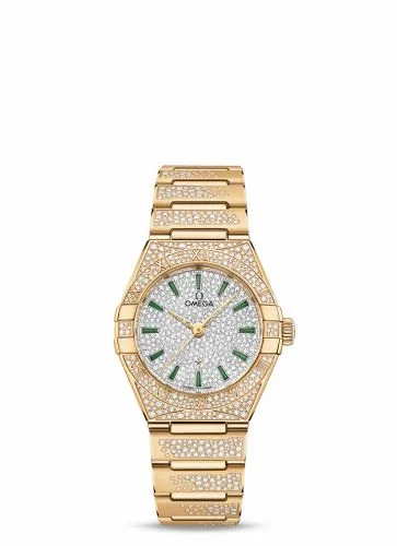Omega Constellation Manhattan 29 Co-Axial Master Chronometer Yellow Gold / Snow / Bracelet 131.55.29.20.99.002 (13155292099002)
